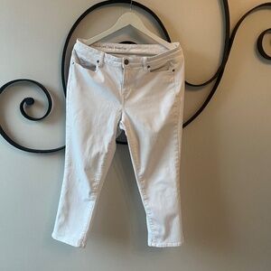 Talbots White Jeans Women’s white Cropped